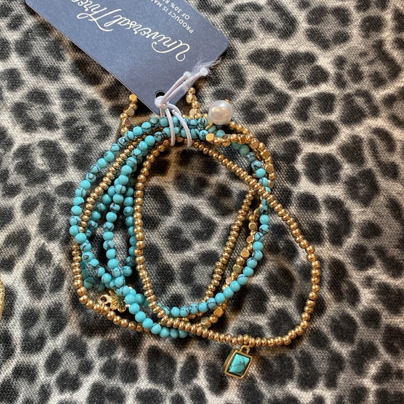 Three sets of Universal Thread Beaded Elastic Bracelets NWT - Picture 3 of 4